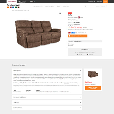 Product Page Design & Implementation
