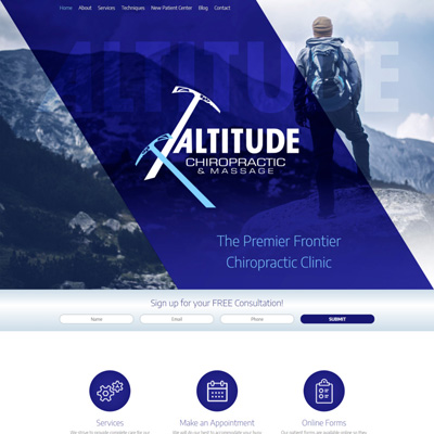 Altitude Chiropractic - Custom WordPress Website