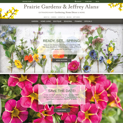 Prairie Gardens - Custom WordPress Website